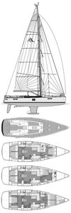 Hanse 545 Drawing