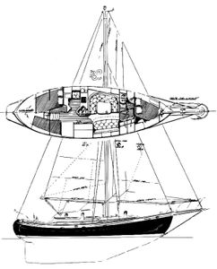 Hans Christian 38 T Drawing