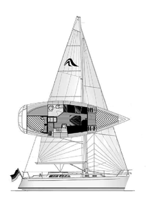 Hanse 341 Drawing