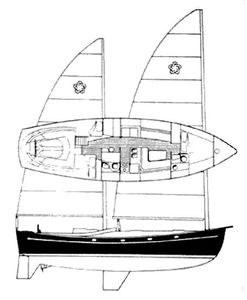 Freedom 44 (Cat Ketch) Drawing