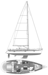 Bavaria Cruiser 42 Drawing