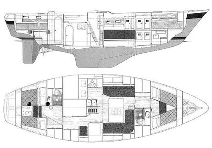 Nautor 43 Drawing