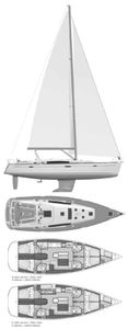 Oceanis 50 (Beneteau) Drawing