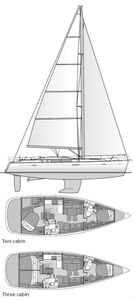 Beneteau 49 Drawing