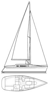 Sun Odyssey 29.2 (Jeanneau) Drawing