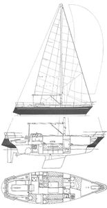 Dufour 35 Drawing