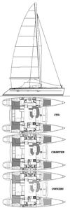 Lagoon 410 Drawing