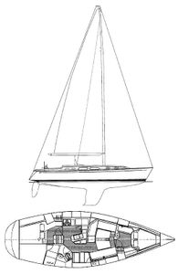 Sabre 402 Drawing