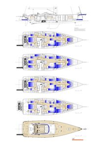 Hallberg-Rassy 69 Drawing