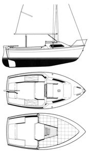 California 4.70 (Beneteau) Drawing