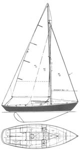 Sea Sprite 23 (Weekender) Drawing