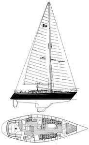 Sabre 38 Mk II Drawing