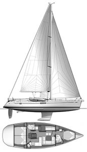 Sun Odyssey 45 DS (Jeanneau) Drawing