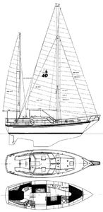 Nauticat 40 Drawing