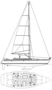 International 50 (Moorings) Drawing