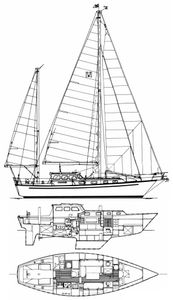 Mariner 38 (Pilot House) Drawing