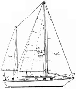 Cape Dory 30 K Drawing
