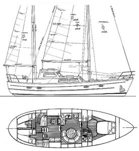 Cheoy Lee 43 MS Drawing