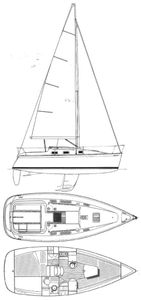 First 265 (Beneteau) Drawing