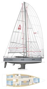 Dehler 46 SQ Drawing