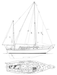 Offshore 33 (Cheoy Lee) Drawing