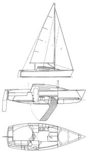 First 24 (Beneteau) Drawing