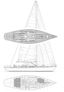 Sweden Yachts 52 Drawing