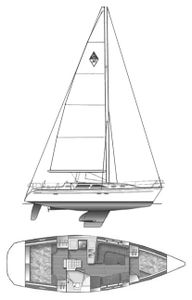 Catalina 387 Drawing