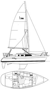 Hunter 306 Drawing