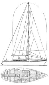 Sun Kiss 47 (Jeanneau) Drawing