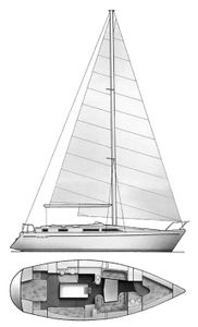 Moody 38 Drawing