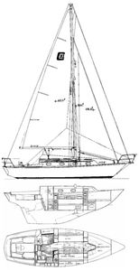 Cape Dory 31 Drawing