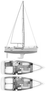 Sun Odyssey 379 (Jeanneau) Drawing