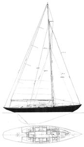 New York Yacht Club 32 Drawing