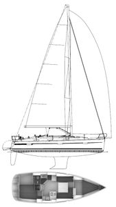Bavaria Cruiser 36 (Farr) Drawing