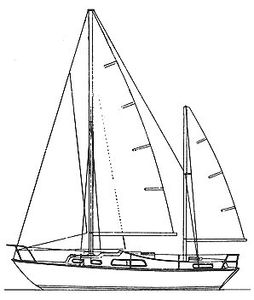 Elizabethan 31 Ketch Drawing