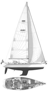 Sweden Yachts 45 Drawing