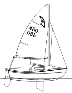 West Wight Potter 14 Mk I Drawing