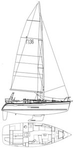 Hunter 36 Legend Drawing