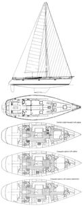 Oceanis 500 (Beneteau) Drawing