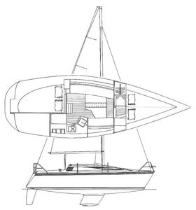 Hunter 26.5 Drawing
