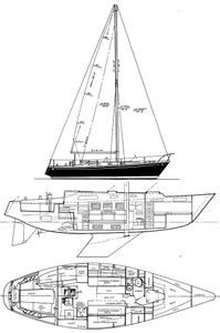 Pearson 36 Drawing
