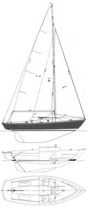 Cape Dory Typhoon (Weekender) Drawing