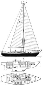 Ocean Cruising 42 Drawing