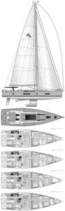 Hanse 675 Drawing