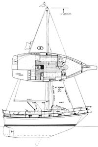 Island Packet 29 Drawing
