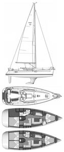 Sun Odyssey 39 I (Jeanneau) Drawing