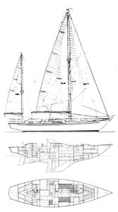 Bowman 46 Corsair Drawing