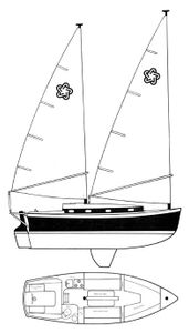 Freedom 28 Cat Ketch Drawing