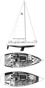 Dufour Classic 36 Drawing